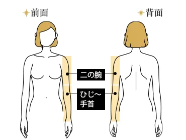 腕セット（指先含む）都度払い10,650円(税込)